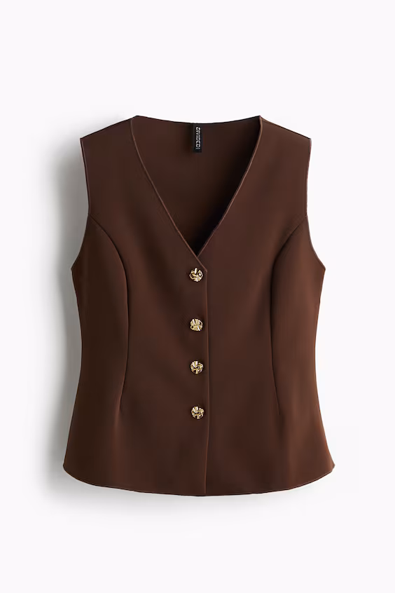 Облегающий жилет из джерси