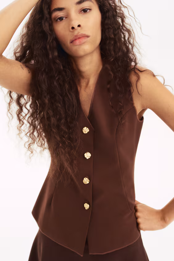 Облегающий жилет из джерси