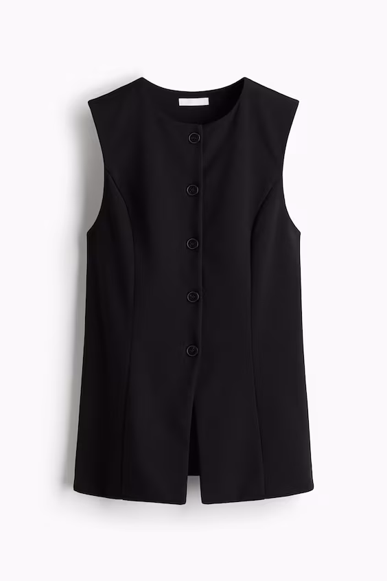 Жилет из ткани понте-де-рома