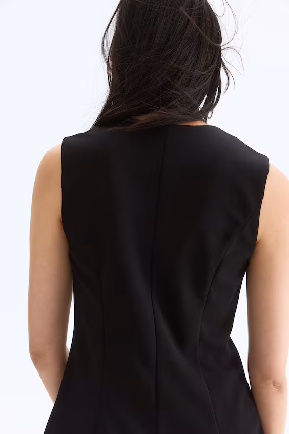 Жилет из ткани понте-де-рома