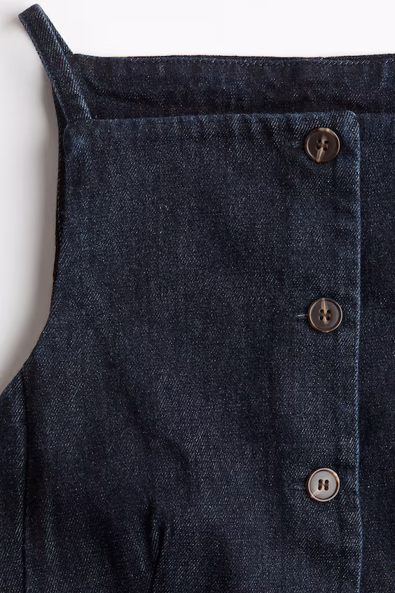 Жилет в джинсах с завязками