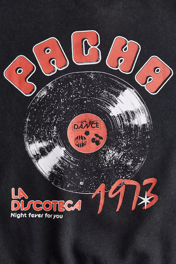 Свитшот оверсайз с принтом