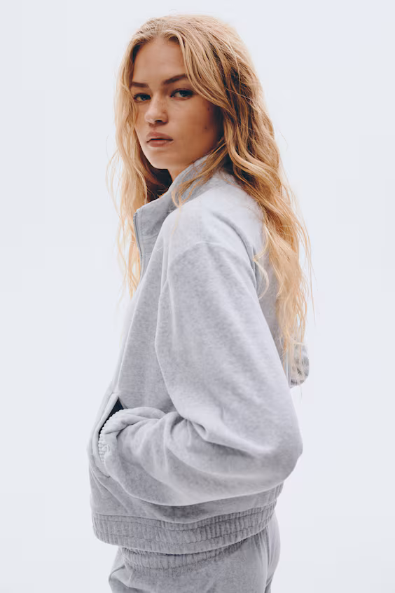 Пиджак из вельвета с молнией