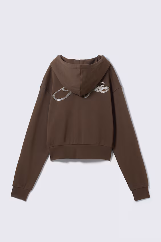 Худи с короткой застежкой