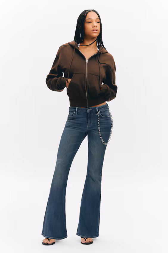 Худи с короткой застежкой