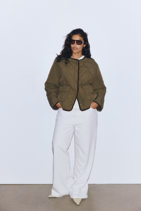 Стеганый пальто