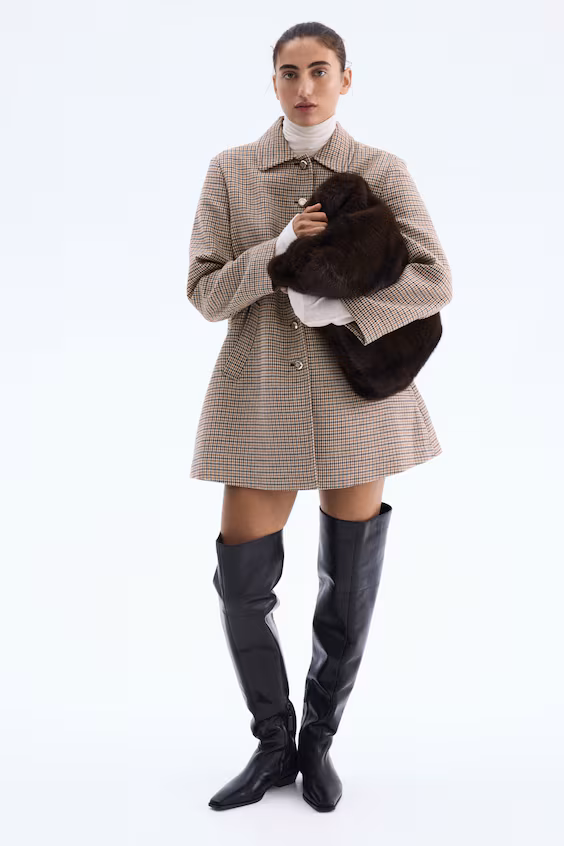 Полупальто средней длины