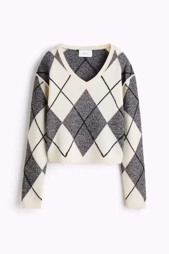 Джемпер из вязаного жаккарда из шерсти