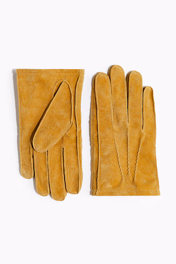 Перчатки из замши