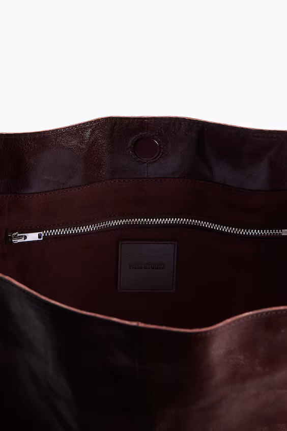 Большая кожаная сумка-тоут