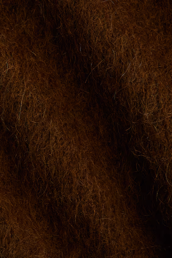 Свитер свободного кроя из смесовой мохеровой пряжи