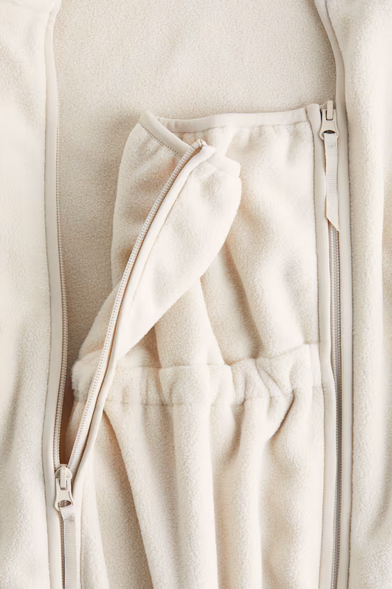 Mama флисовое кенгуру-пальто before & after