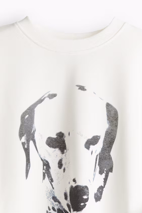 Оверсайз-свитшот с принтом