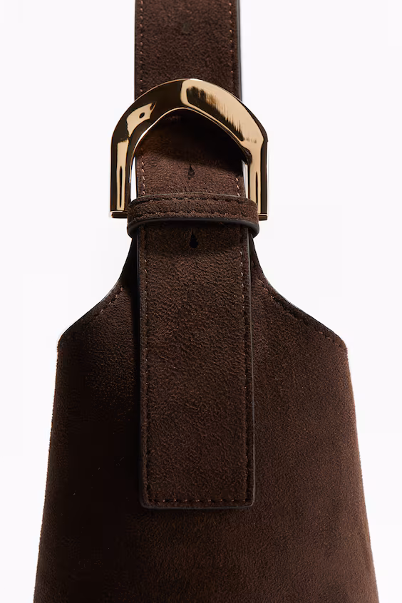 Сумка через плечо из меланжевой ткани