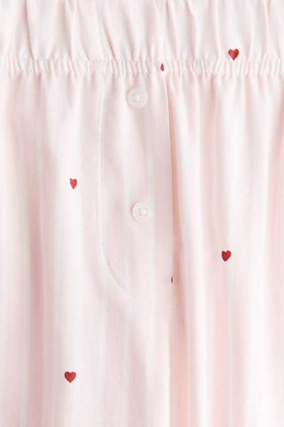 Пижамные брюки из хлопкового фланелевого полотна