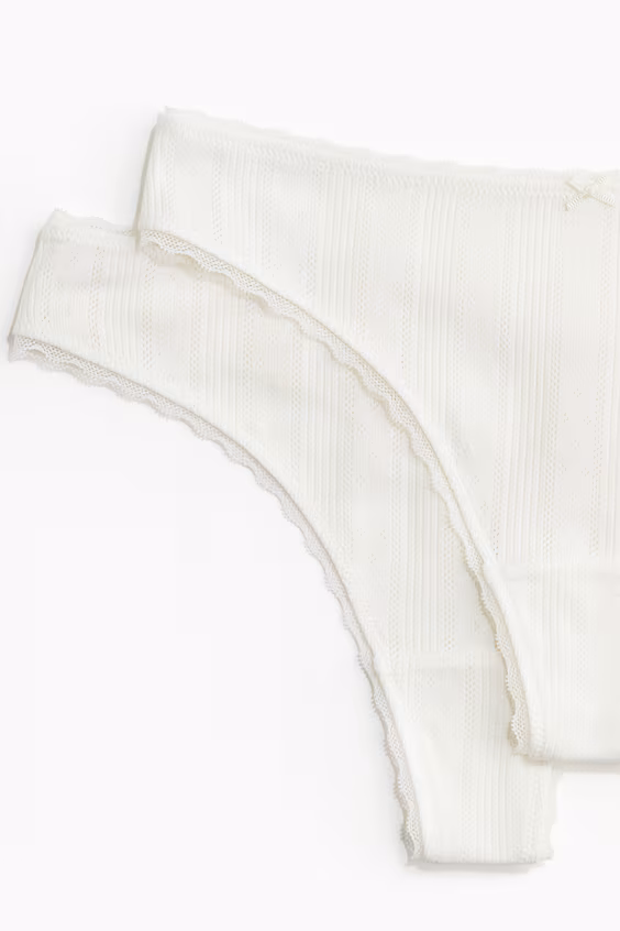 Набор из 2 трусиков-тонгов в пунтелье