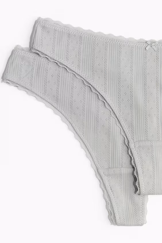 Набор из 2 трусиков-стринг из прозрачного материала