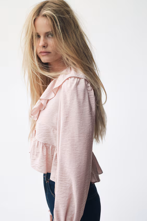 Блузка с оборками h&m