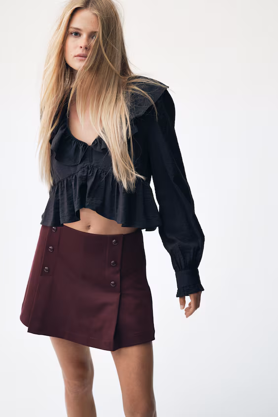 Блуза с оборками