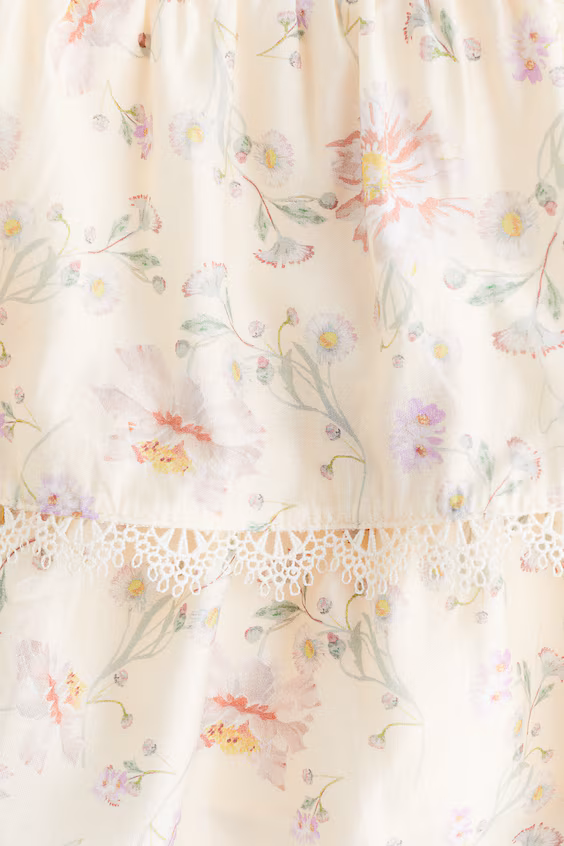 Мини-юбка с оборками