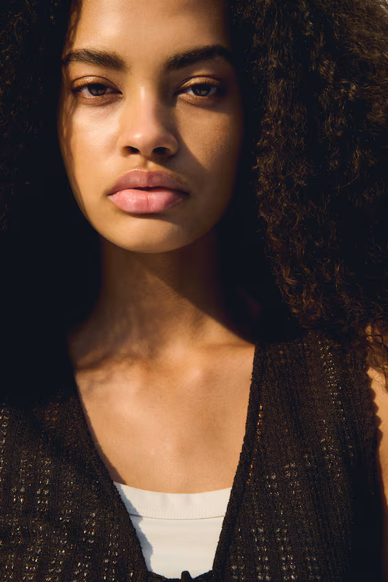 Топ из трикотажа с завязками