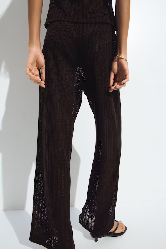 Брюки из трикотажа с завязкой