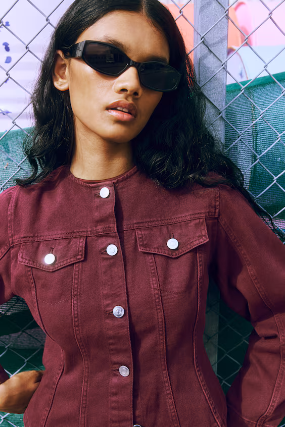 Рубашка из саржи с поясом