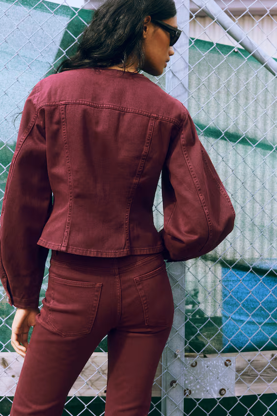 Рубашка из саржи с поясом