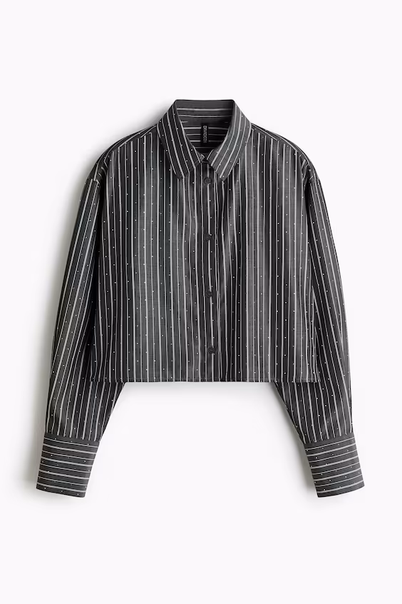 Укороченная рубашка с украшениями