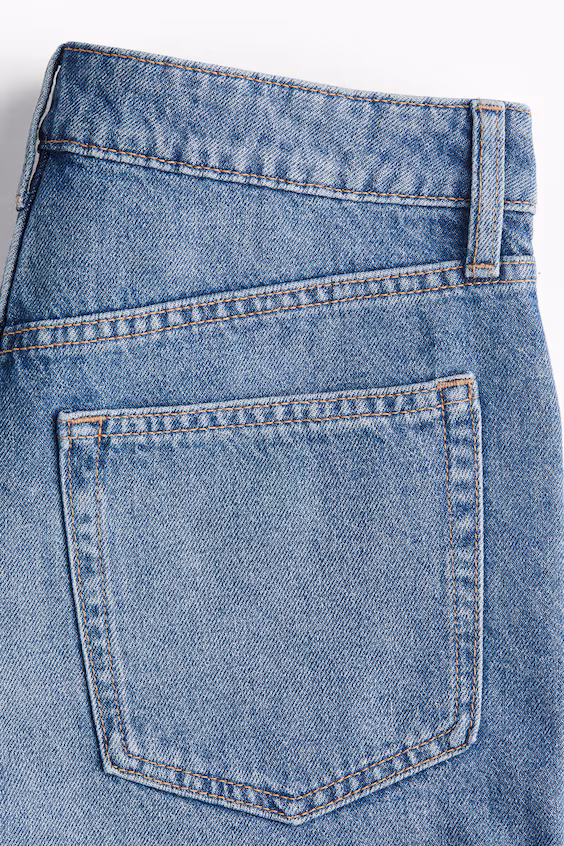 Джинсовые шорты high rise