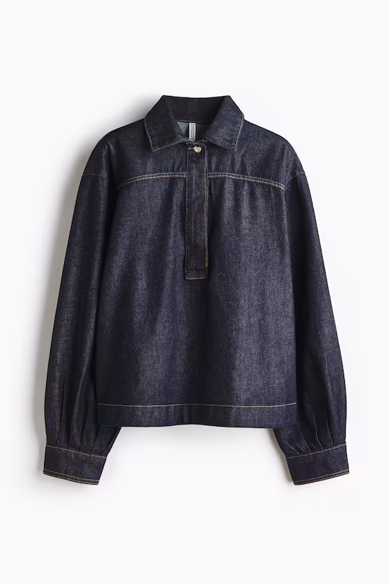 Рубашка-поповер из джинсы