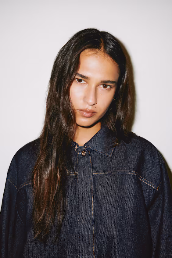 Рубашка-поповер из джинсы