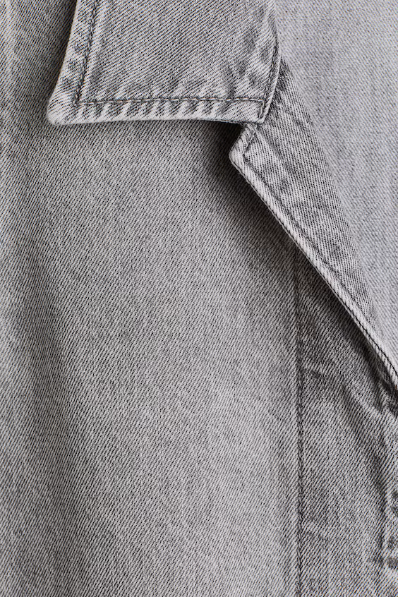 Джинсовый пиджак с завязками спереди