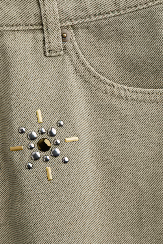 Джинсовая мини-юбка