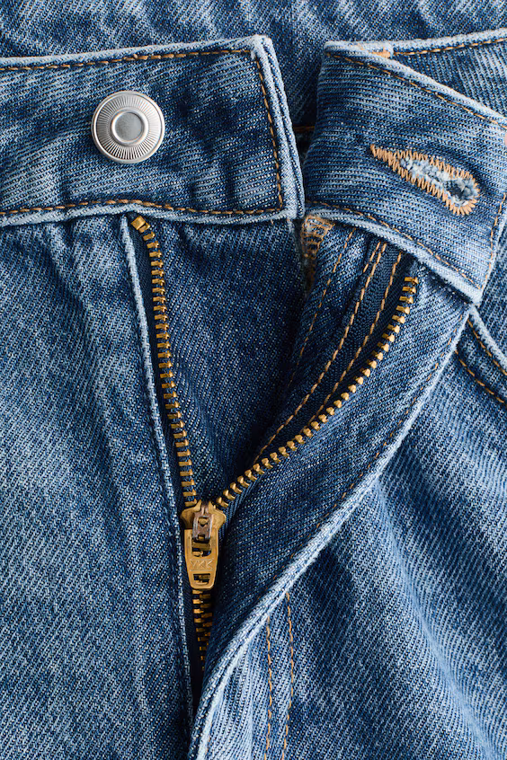 Джинсы barrel leg high waist