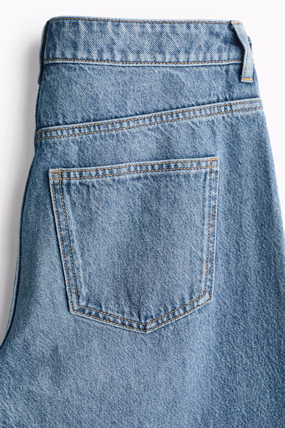 Джинсы barrel leg high waist