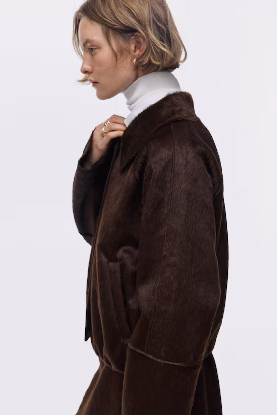 Пальто короткое с воротником