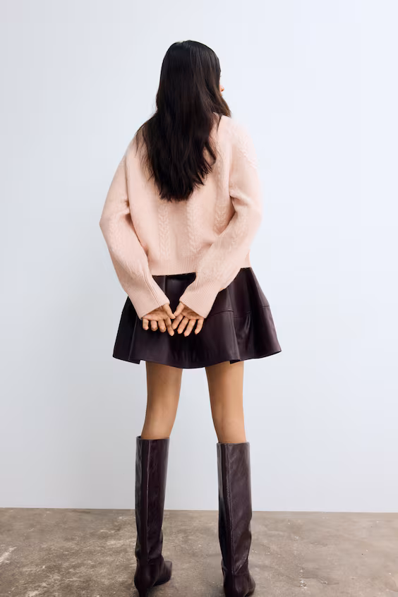 Кардиган из вязаного трикотажа