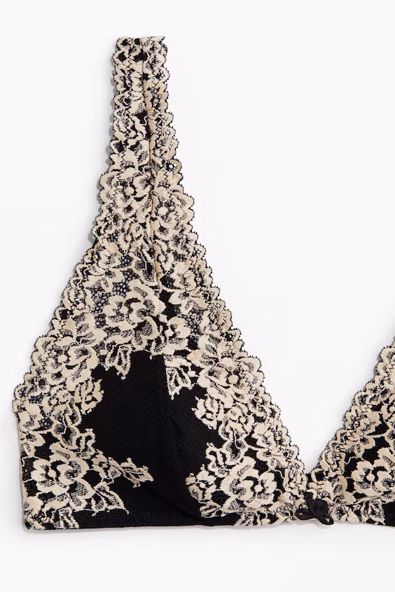 Софт и подушечный бюстгальтер из кружева