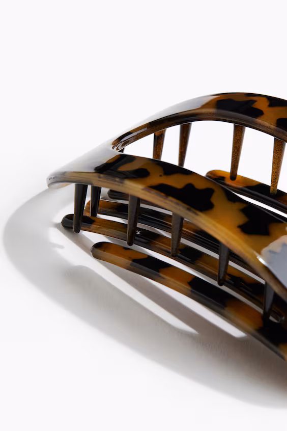 Заколка-краб овальная для волос