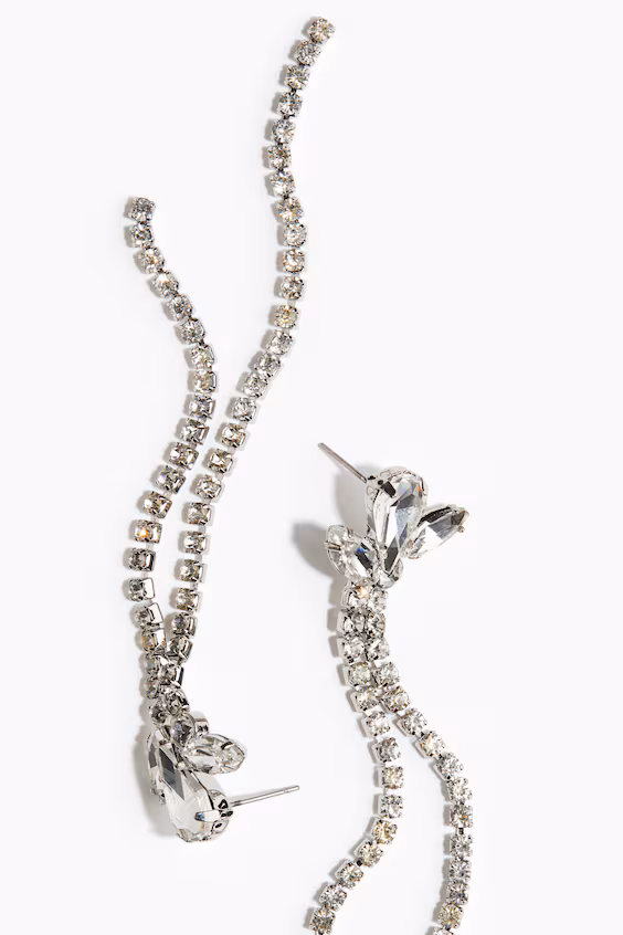 Серьги с кристаллами