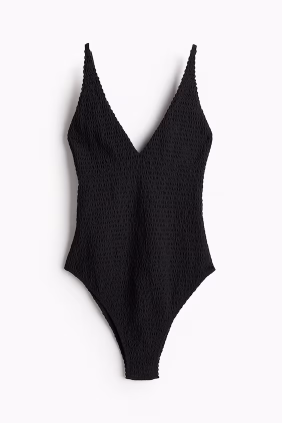 Купальник с расшивкой smock high leg