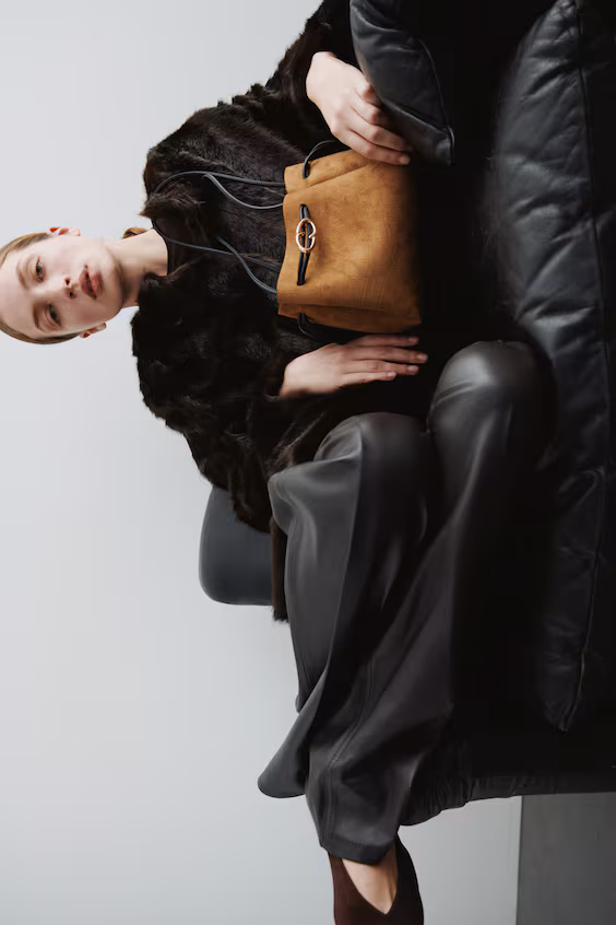 Сумка через плечо со шнурком для регулировки