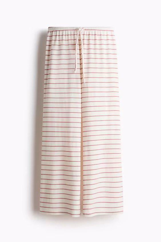 Брюки из хлопка в полоску