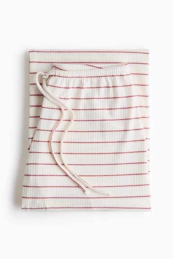 Брюки из хлопка в полоску