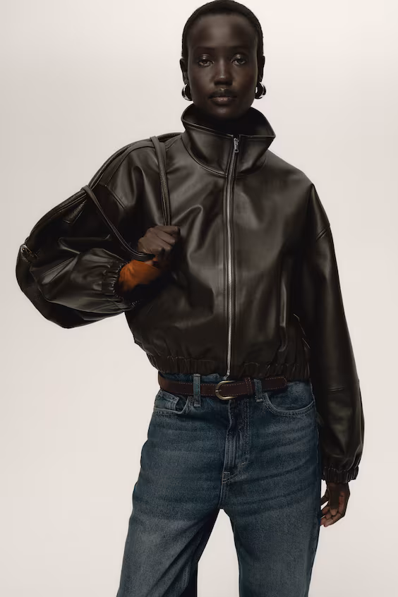 Джинсы прямого кроя высокой посадки