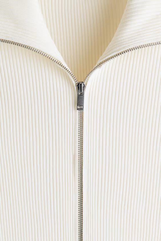 Узкая свитерная куртка в рубчик slim fit