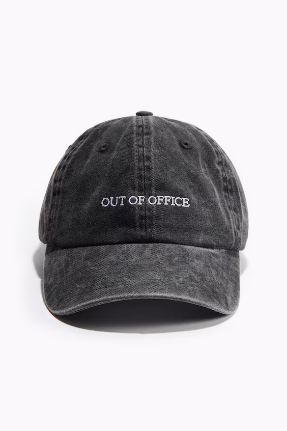 Бейсболка из хлопковой молочной замши