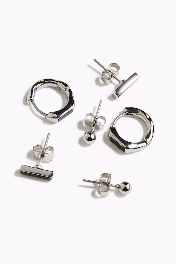 3 пары серег