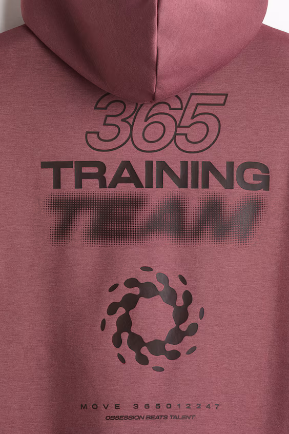 Свитшот для спорта с утеплителем oversized fit с технологией drymove™